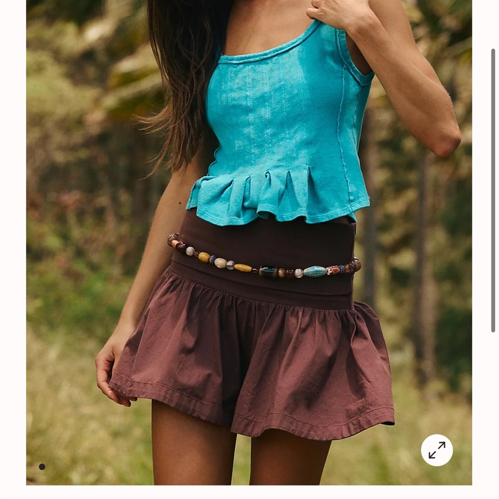 Free people Milos drop waist mini skirt